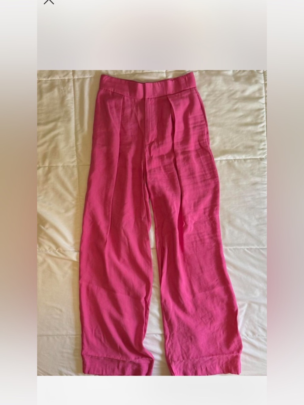 Zara pink high waisted trousers pants size small